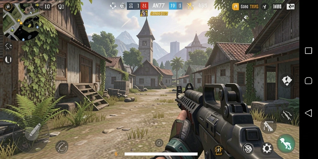 Tampilan seru gameplay AN777 dalam aksi TPS.