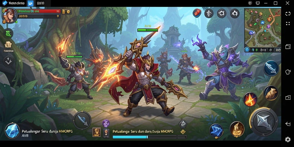Pengalaman gameplay seru di dunia fantasi AW8 MMORPG.