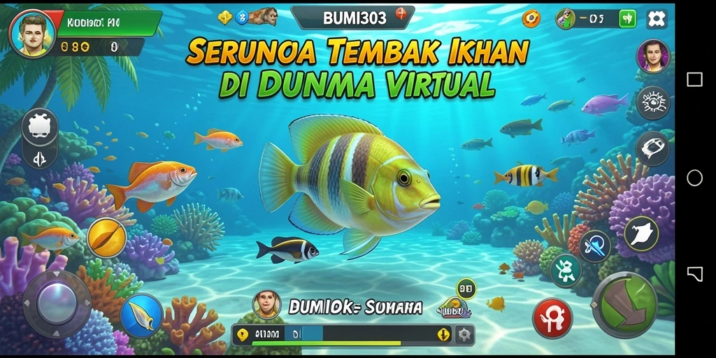 Tampilan menarik saat menyerang ikan di BUMI303.
