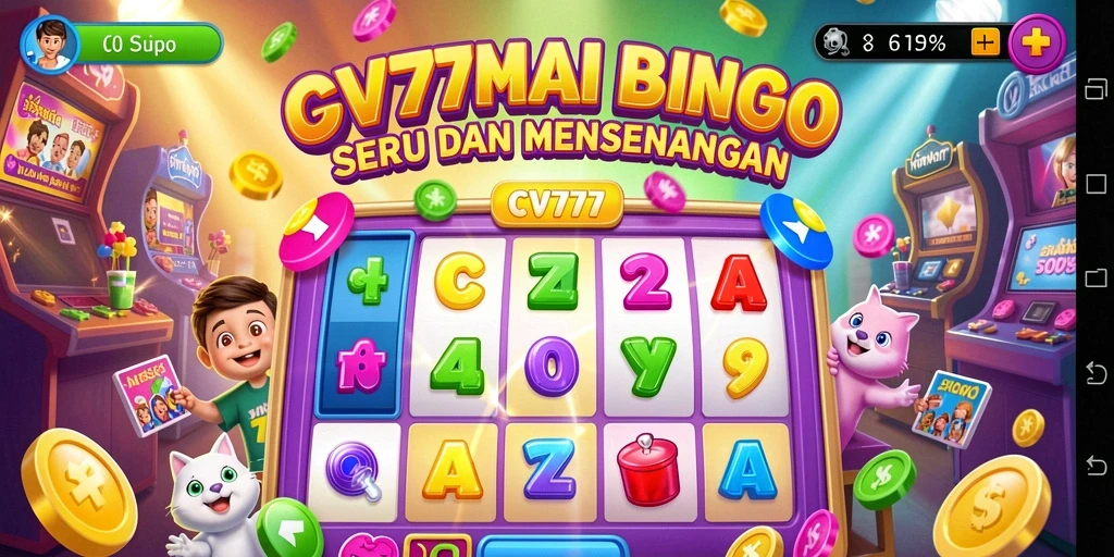 Tampilan seru dalam permainan Bingo CV777 yang penuh warna.