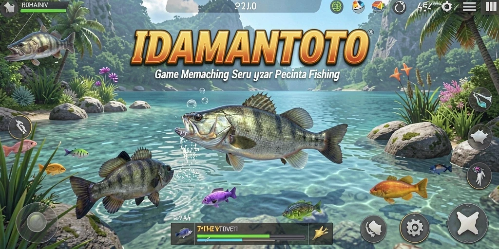 Tampilan gameplay seru dari IDAMANTOTO saat menangkap ikan.