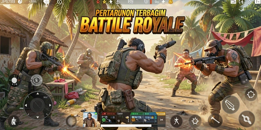 Tampilan menegangkan dari gameplay <strong>JP6789</strong> di arena pertempuran.