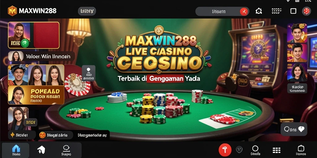 Tampilan menarik dan seru dalam gameplay Live Casino MAXWIN288.