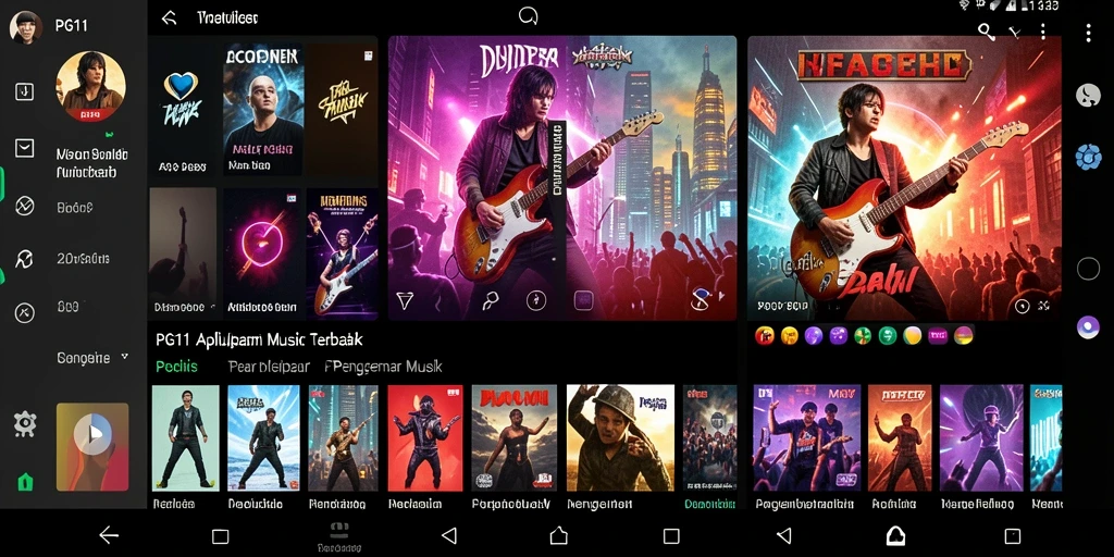 Tampilan gameplay PG11 yang menarik dan interaktif dengan musik.