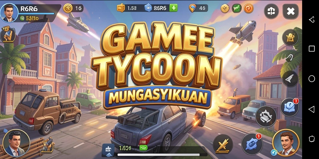 Tampilan gameplay R6R6 yang menarik dengan elemen Tycoon.