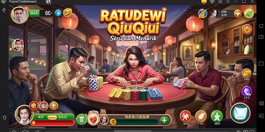 Gameplay seru QiuQiu di RATUDEWI yang menantang.