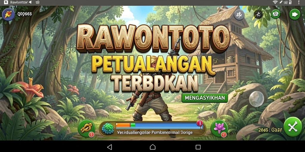 Gameplay RAWONTOTO yang menonjolkan kebebasan eksplorasi dunia terbuka.