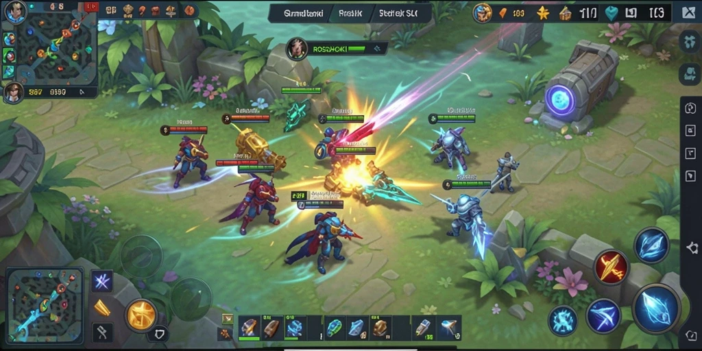 Tampilan gameplay epik di <strong>ROSOHOKI</strong> menciptakan suasana petualangan yang mendebarkan.