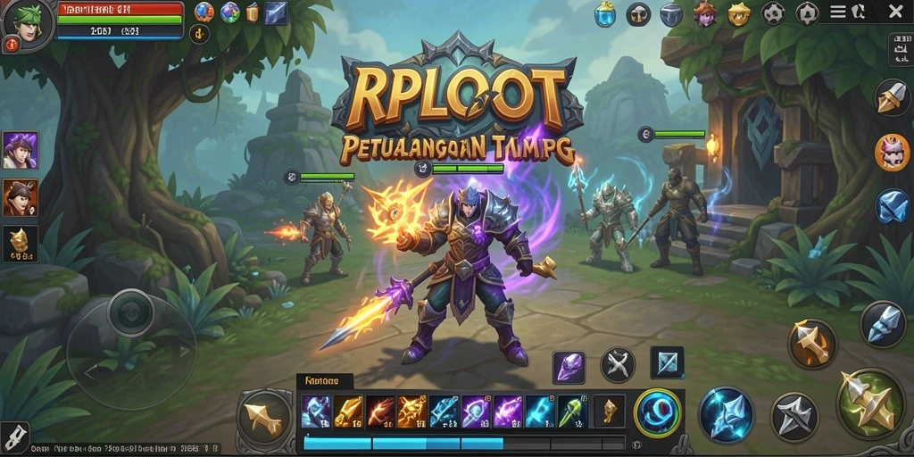Tampilan gameplay RPLOOT yang menawan di dunia MMORPG.