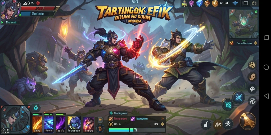 Gameplay MOBA yang intens dan seru di S80.