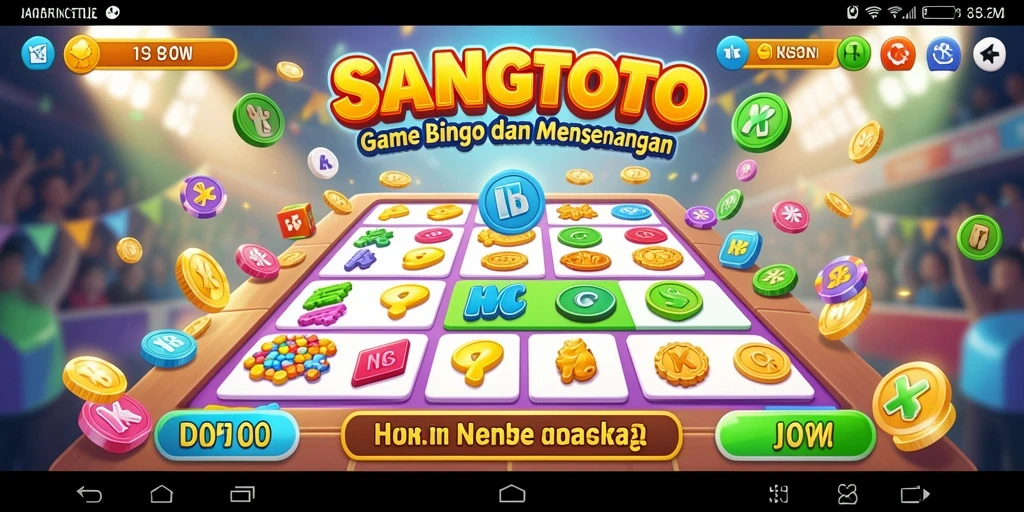 Tampilan gameplay seru dari SANGTOTO yang menghadirkan keseruan Bingo.