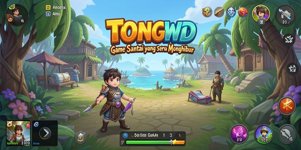 Tampilan gameplay santai dan menyenangkan dari TONGWD.